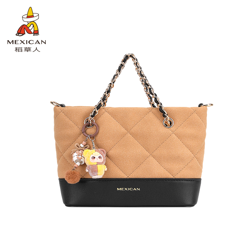 稻草人25年【馥郁香气】秋冬季落日女士新款手提包高级感包菜篮子包