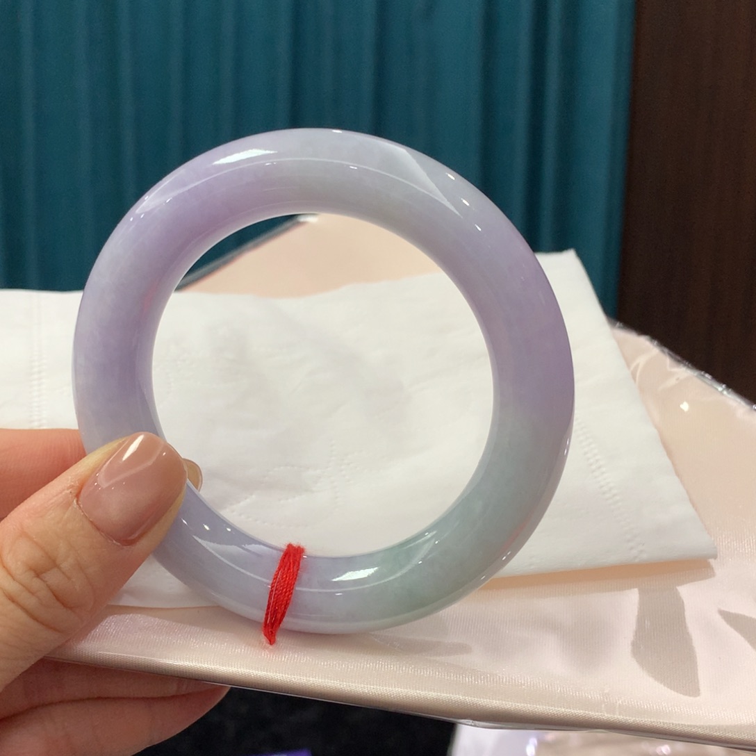 未镶嵌手镯翡翠完美者慎拍 圈口55