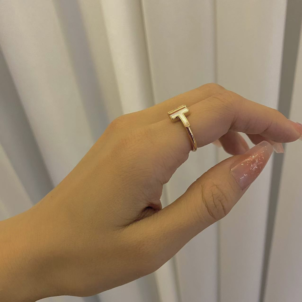 合金戒指 【T戒指】时尚气质简约