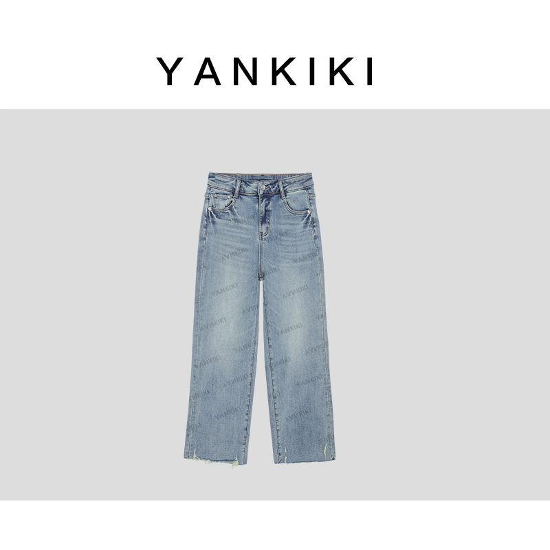 加绒海盐九分法棍裤  YANKIKI 2025冬季新款NEW