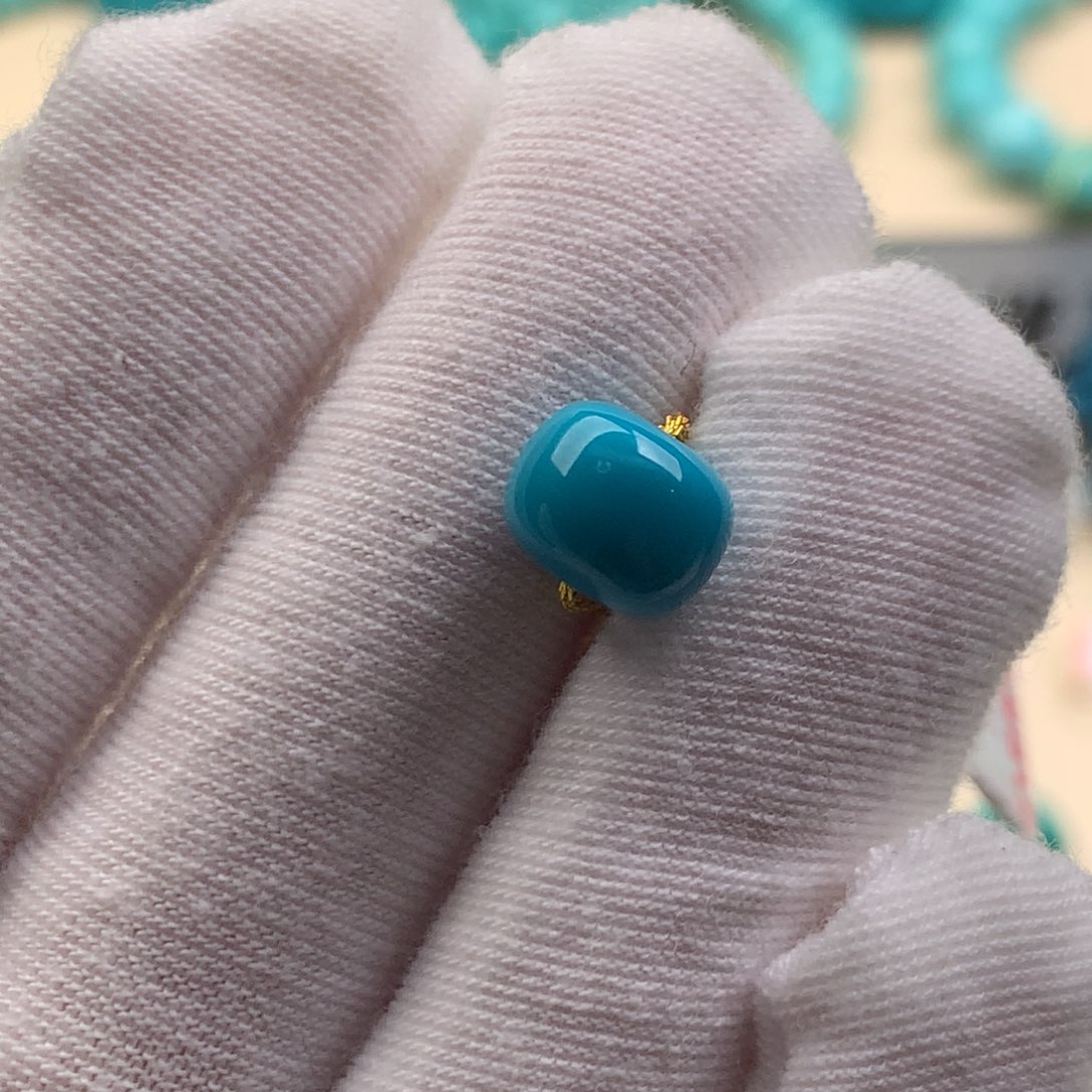 未镶嵌绿松石珠宝奇石9×7.1