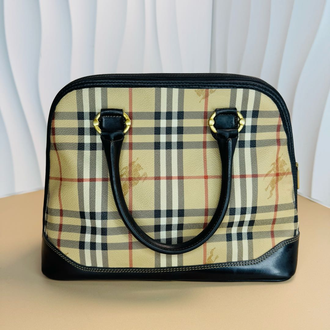 95新 BURBERRY/博柏利 菱格纹贝壳包/6394