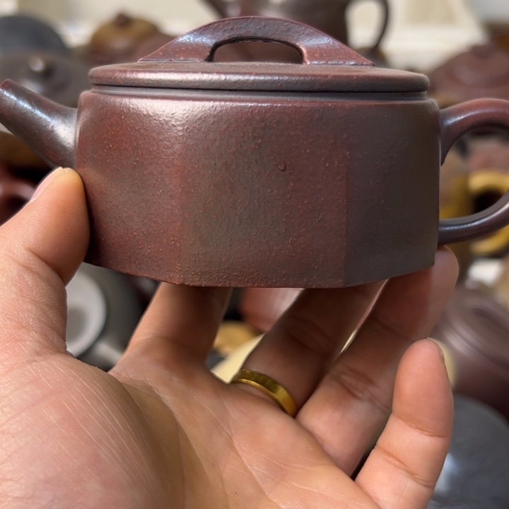 紫砂茶壶紫砂壶内口两侧磕碰