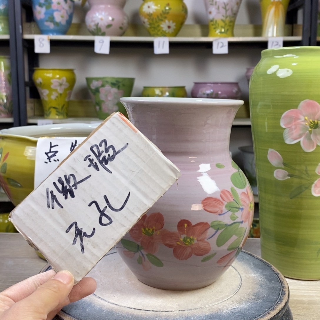 景德镇手工手绘陶瓷花盆