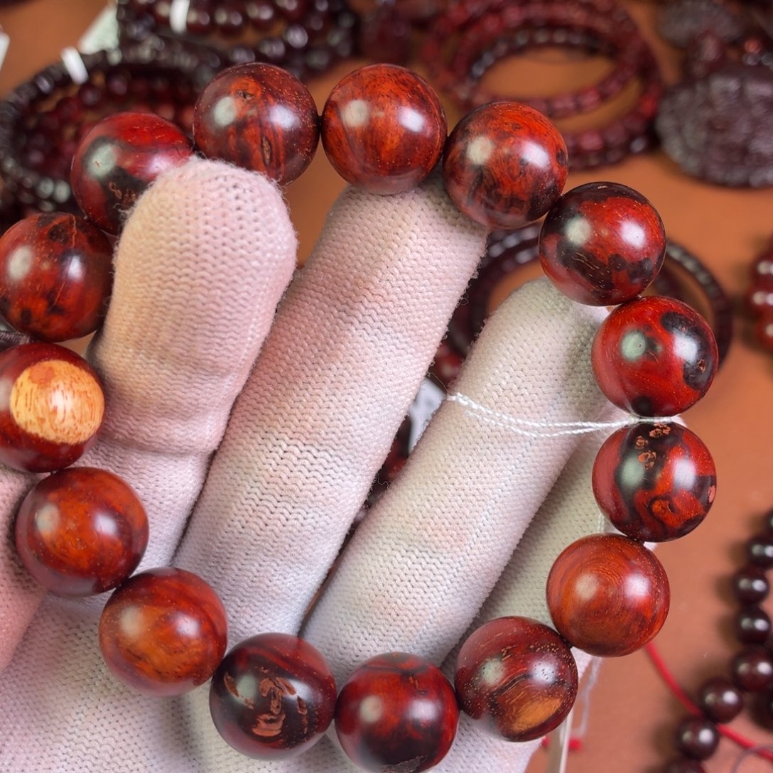 不***漫小叶紫檀手串/手链无胶无蜡15瘤疤瑕疵不退