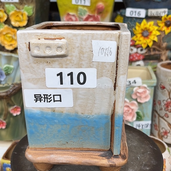 紫砂花盆粗陶材质多肉花盆