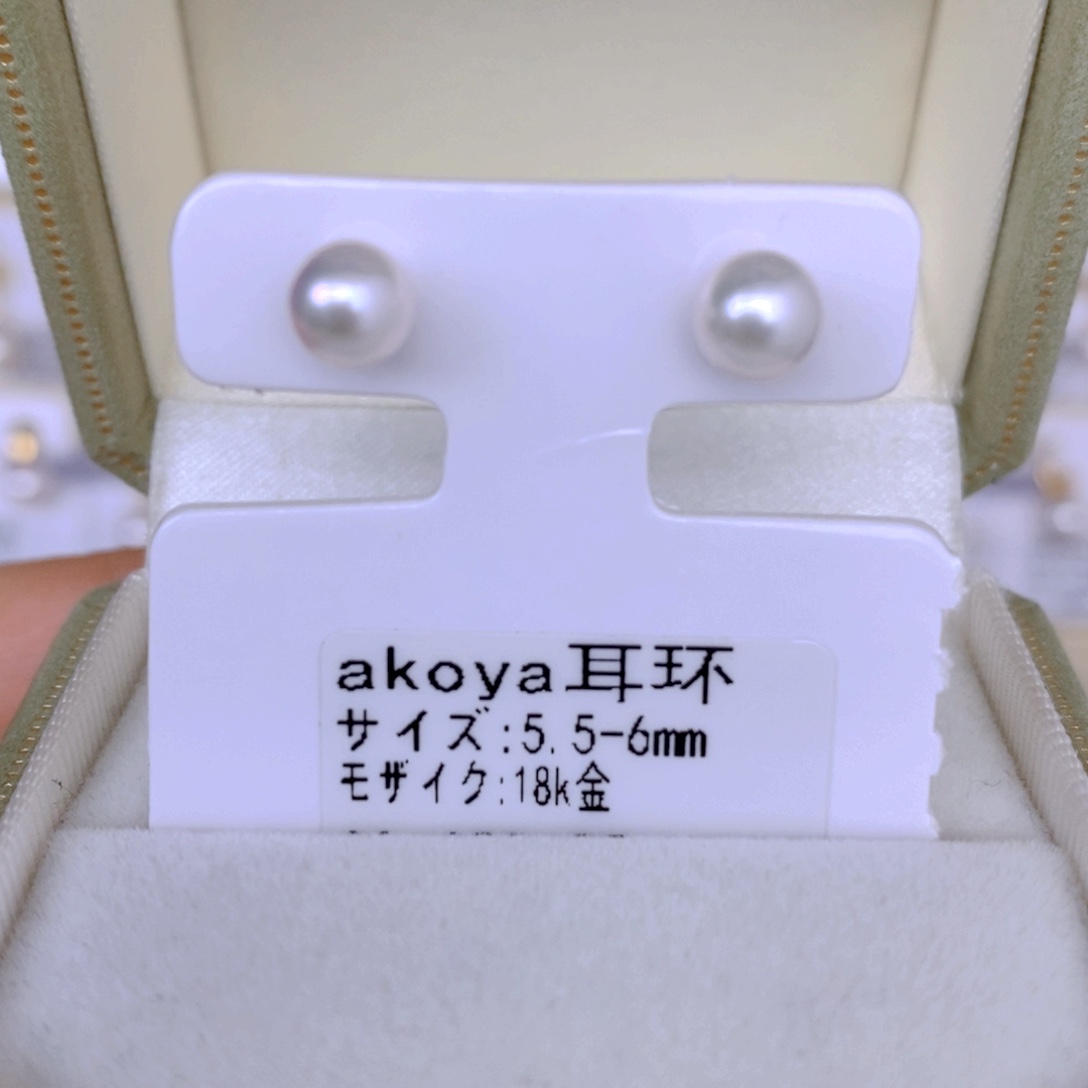海水珍珠耳饰18K金镶嵌