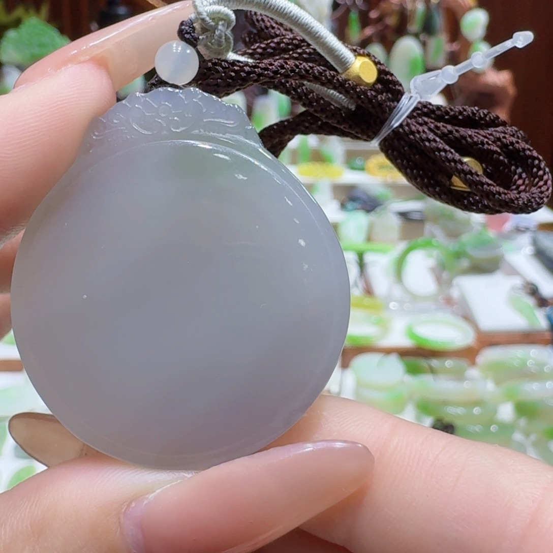 和田玉紫翠意境牌未镶嵌