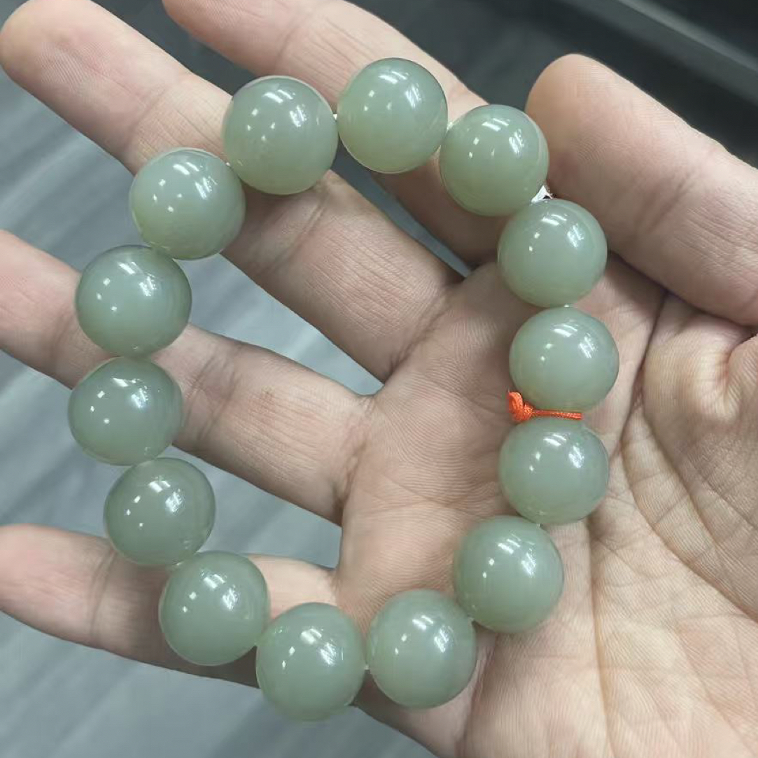 【宫姐甄选】青白玉16手串