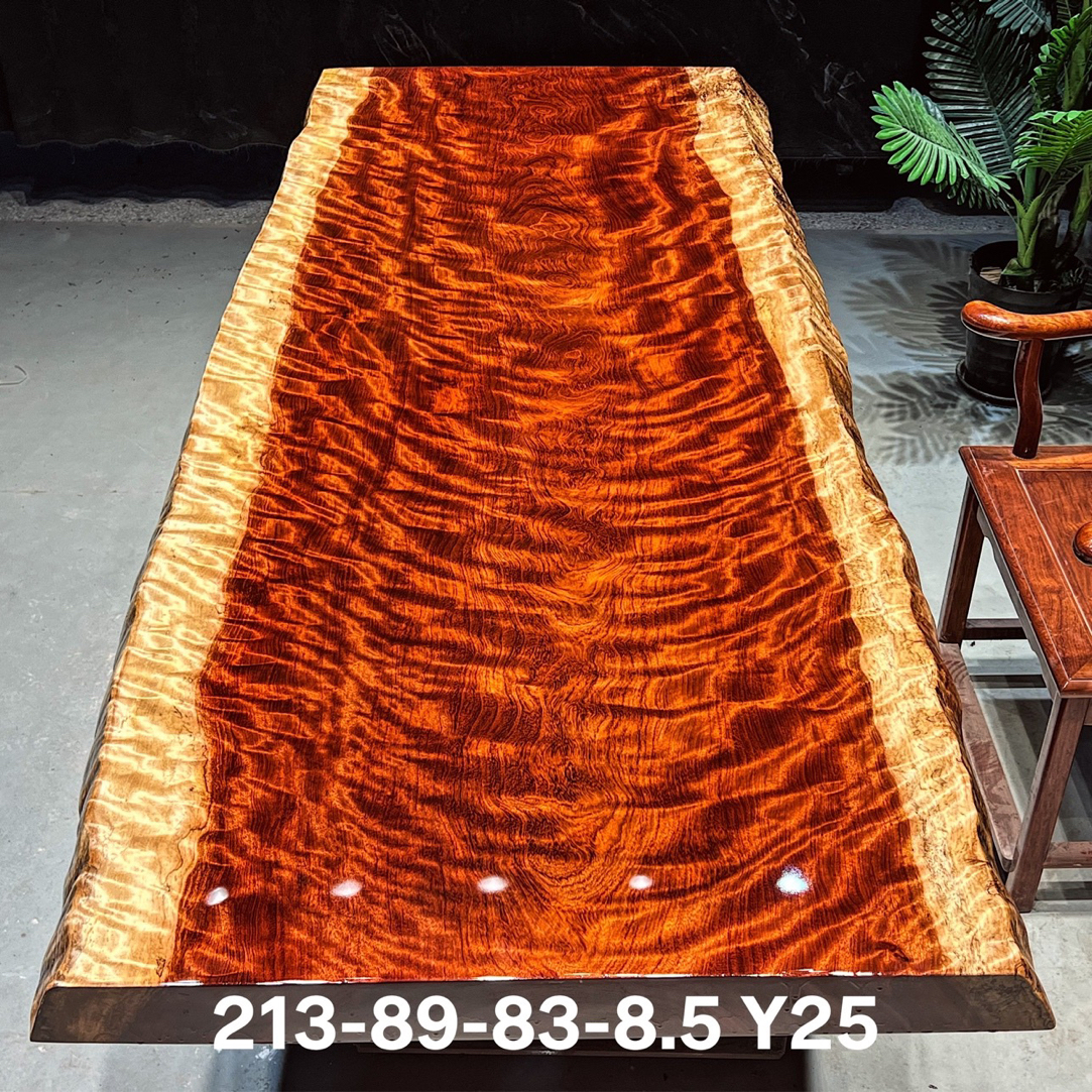 C 虎皮水波纹巴花大板 213*86*8.5