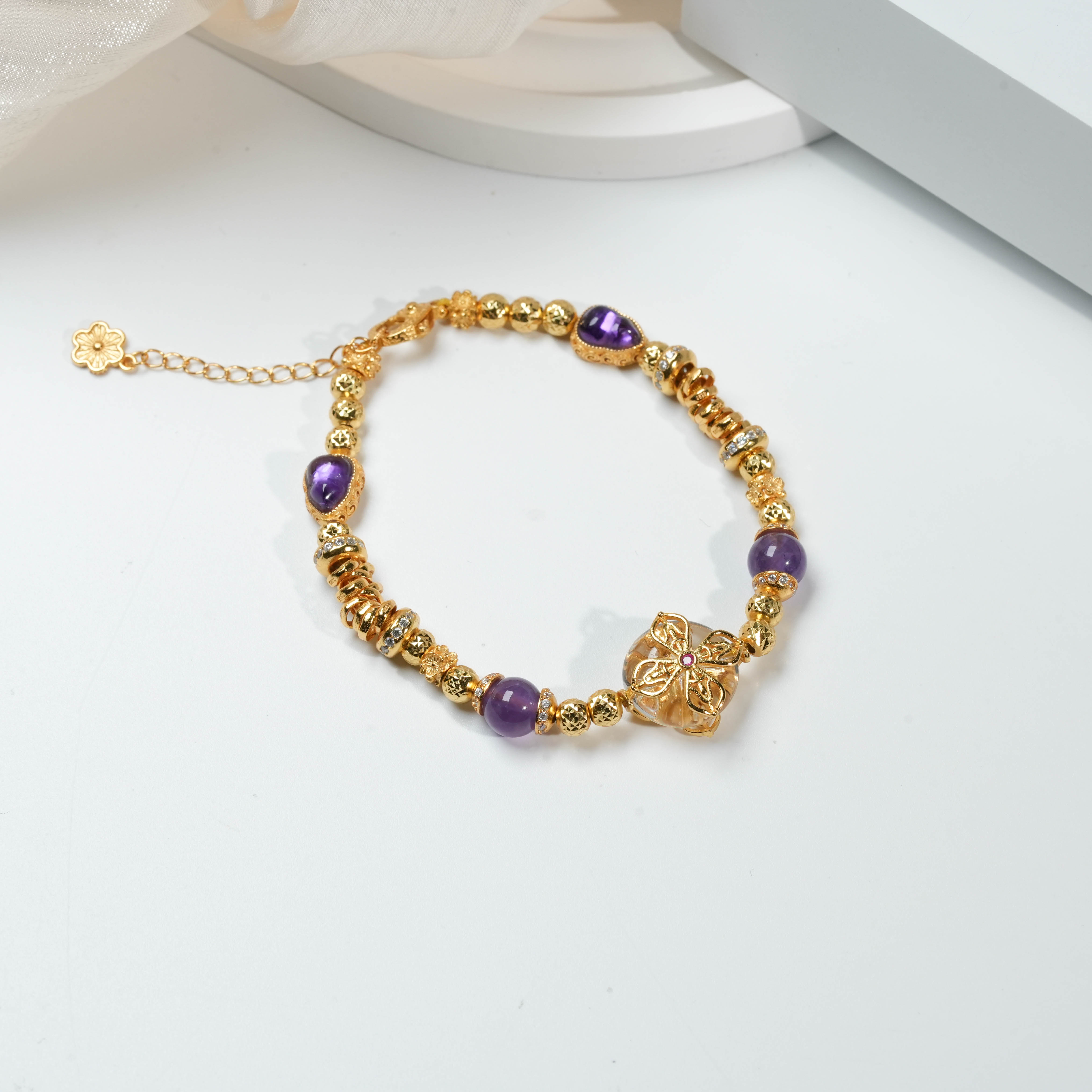 s925银DIY水晶手链3-CYJD01X2 【多样性发一件】