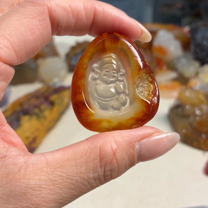 玛瑙/玉髓未镶嵌吊坠(不含链)