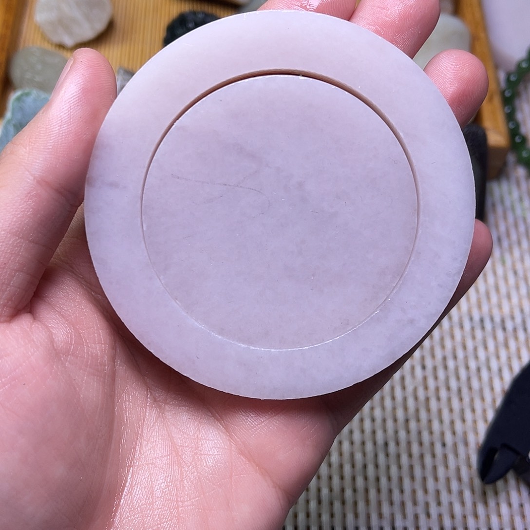 未镶嵌和田玉珠宝半成品藕粉60-61