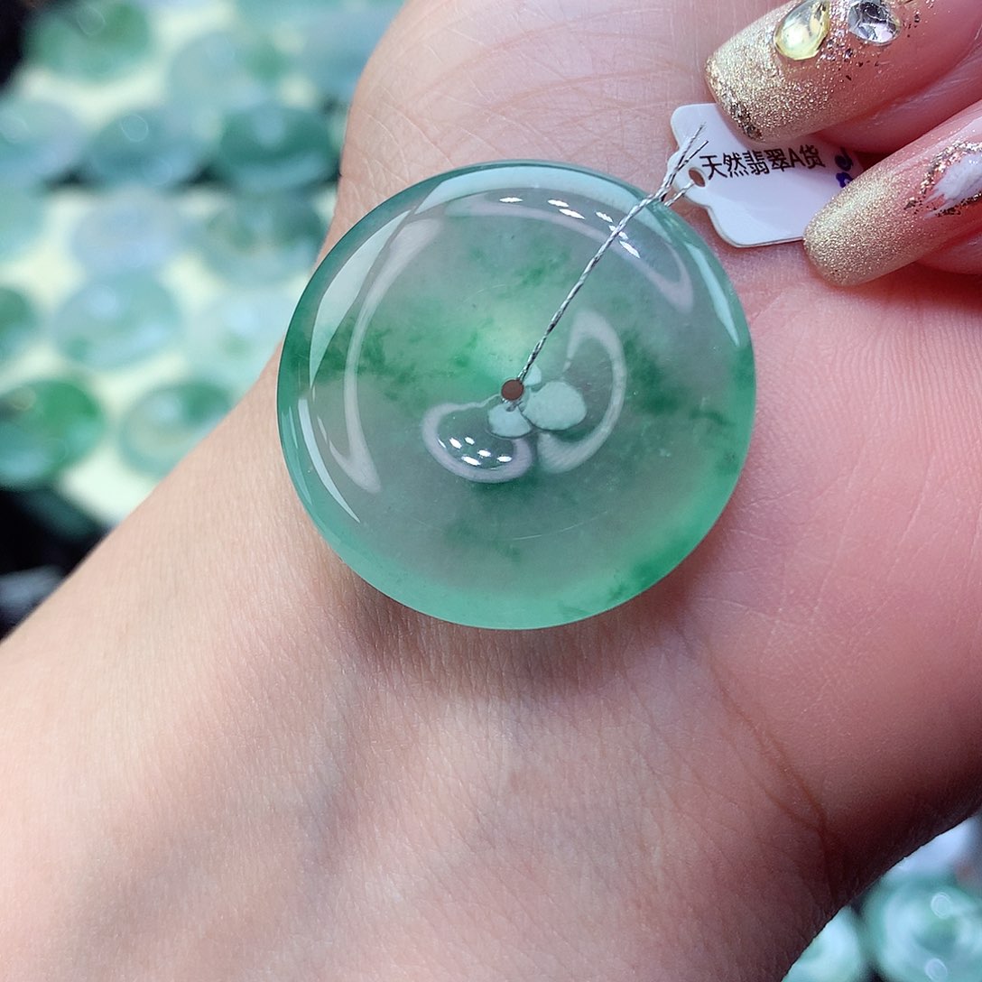 翡翠颈饰未镶嵌81尺寸28.5-6.0