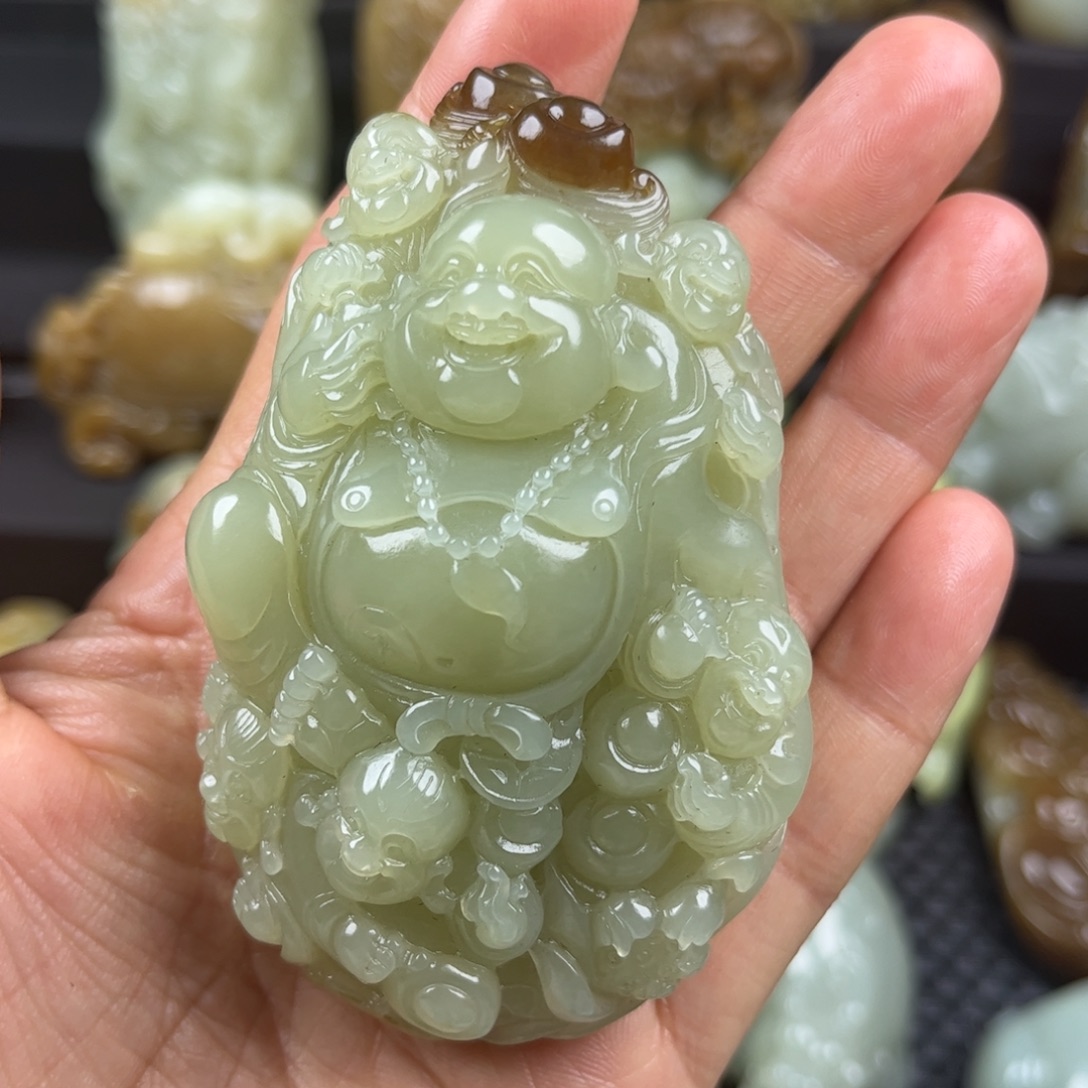 佛***缘和田玉未镶嵌把件