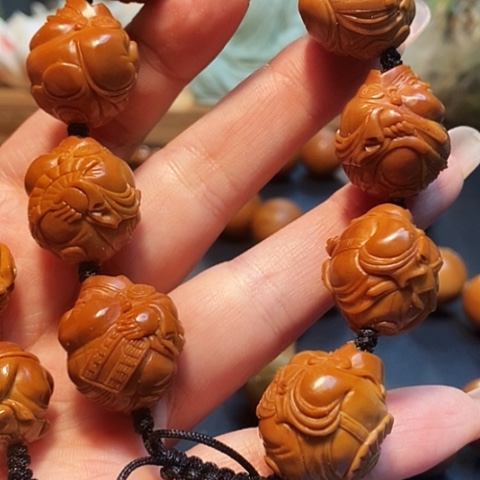 橄榄核手串/手链李*宝橄榄雕