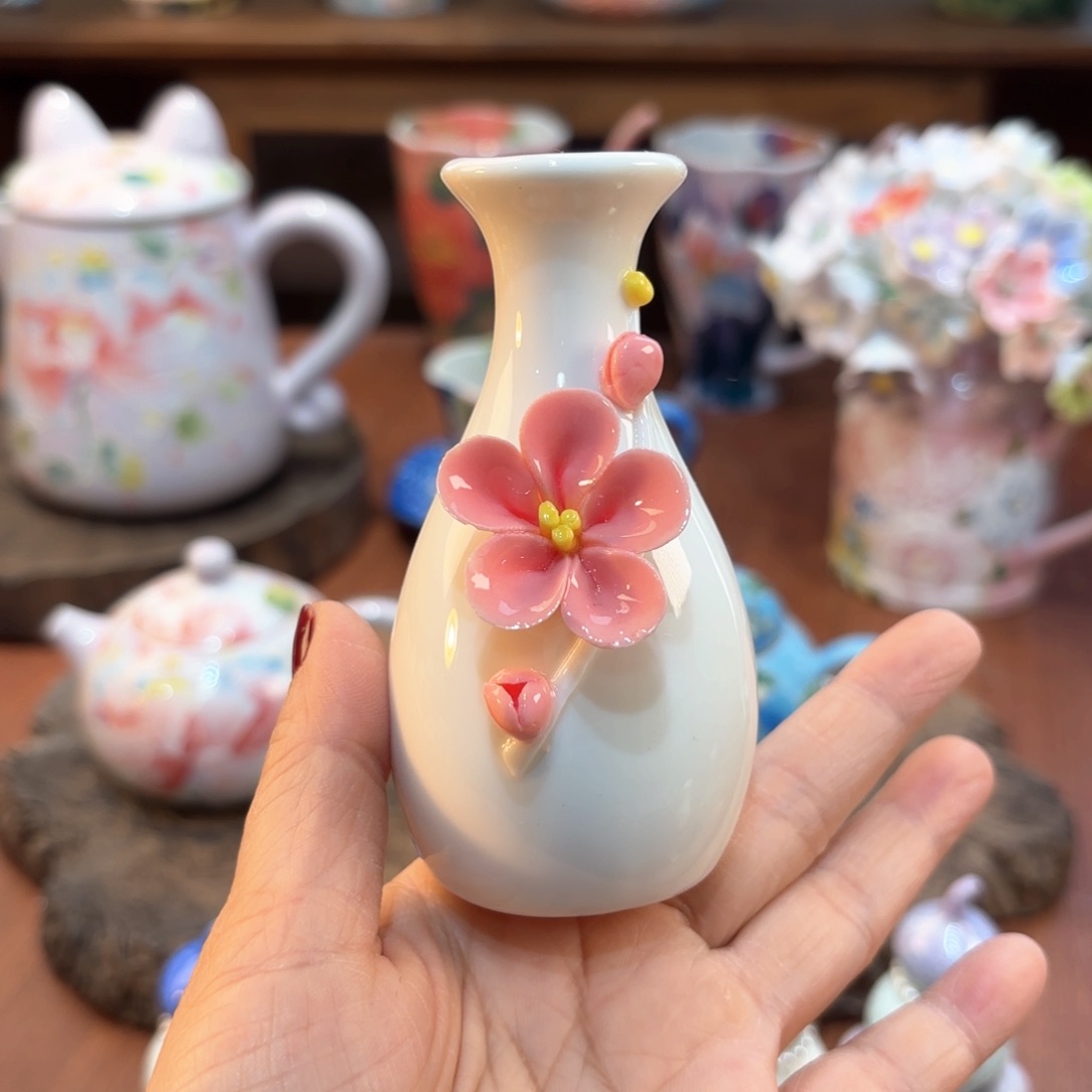 瓷片景德镇手绘高温釉下彩陶瓷茶具