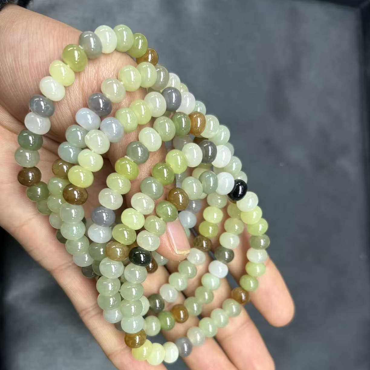 和田玉颈饰未镶嵌算盘珠多宝帅弟弟多样性拍一发一