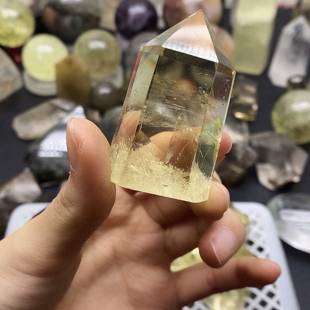 珠宝半成品水晶未镶嵌338水晶石