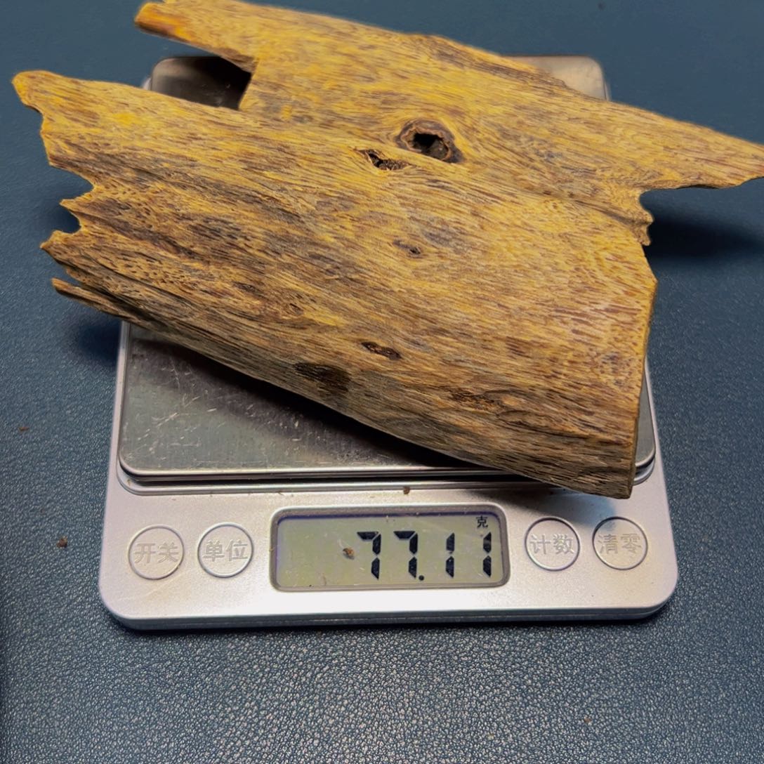 风***影线香棋楠沉水老料77g