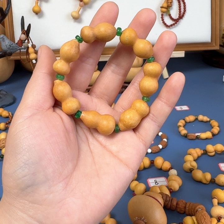 阳*天然葫芦花叶手串