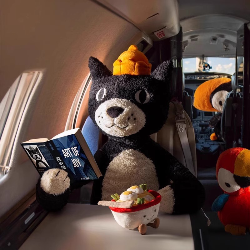 英国正品jelly吉利果冻猫可爱毛绒玩具娃娃睡觉抱枕玩偶生日礼物