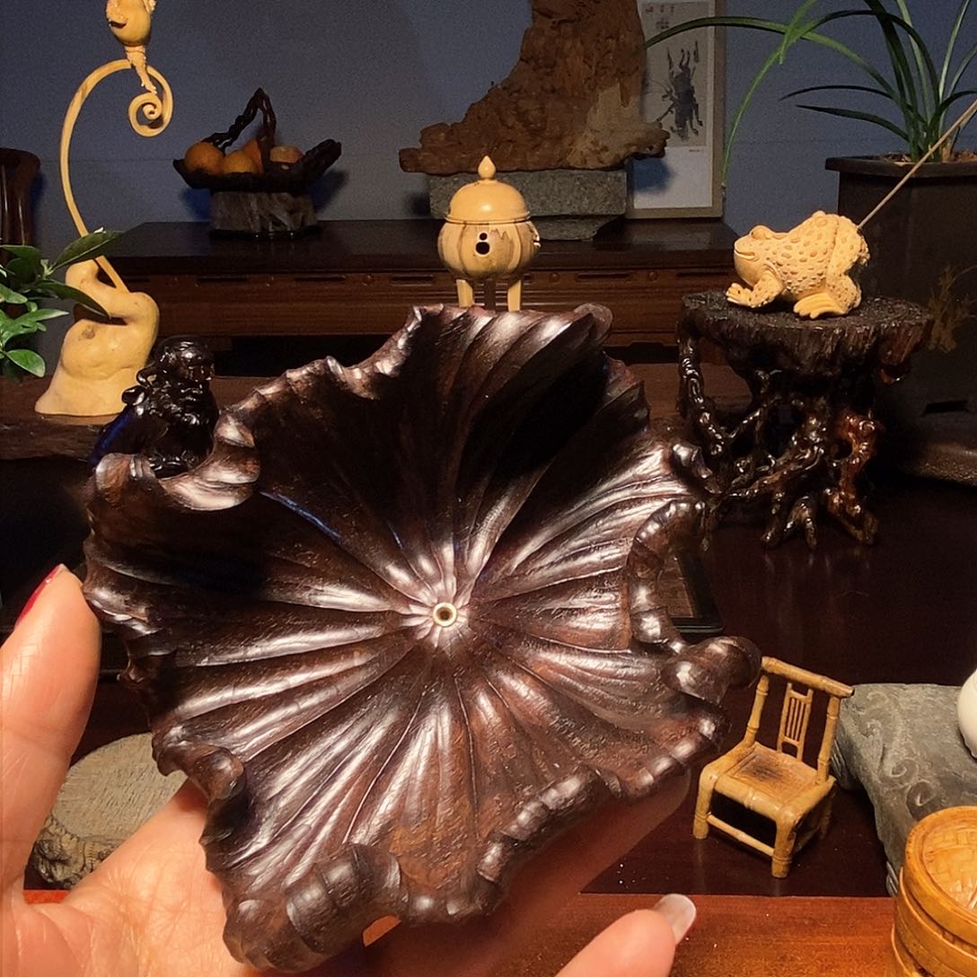 檀香紫檀（小叶紫檀）勇****?茶周边的器物香插