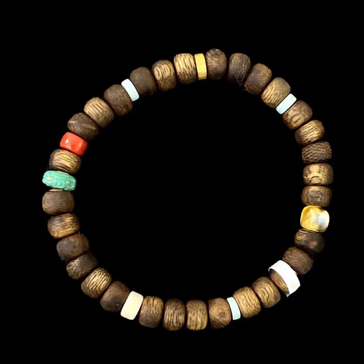 2376南红手串18k孤品