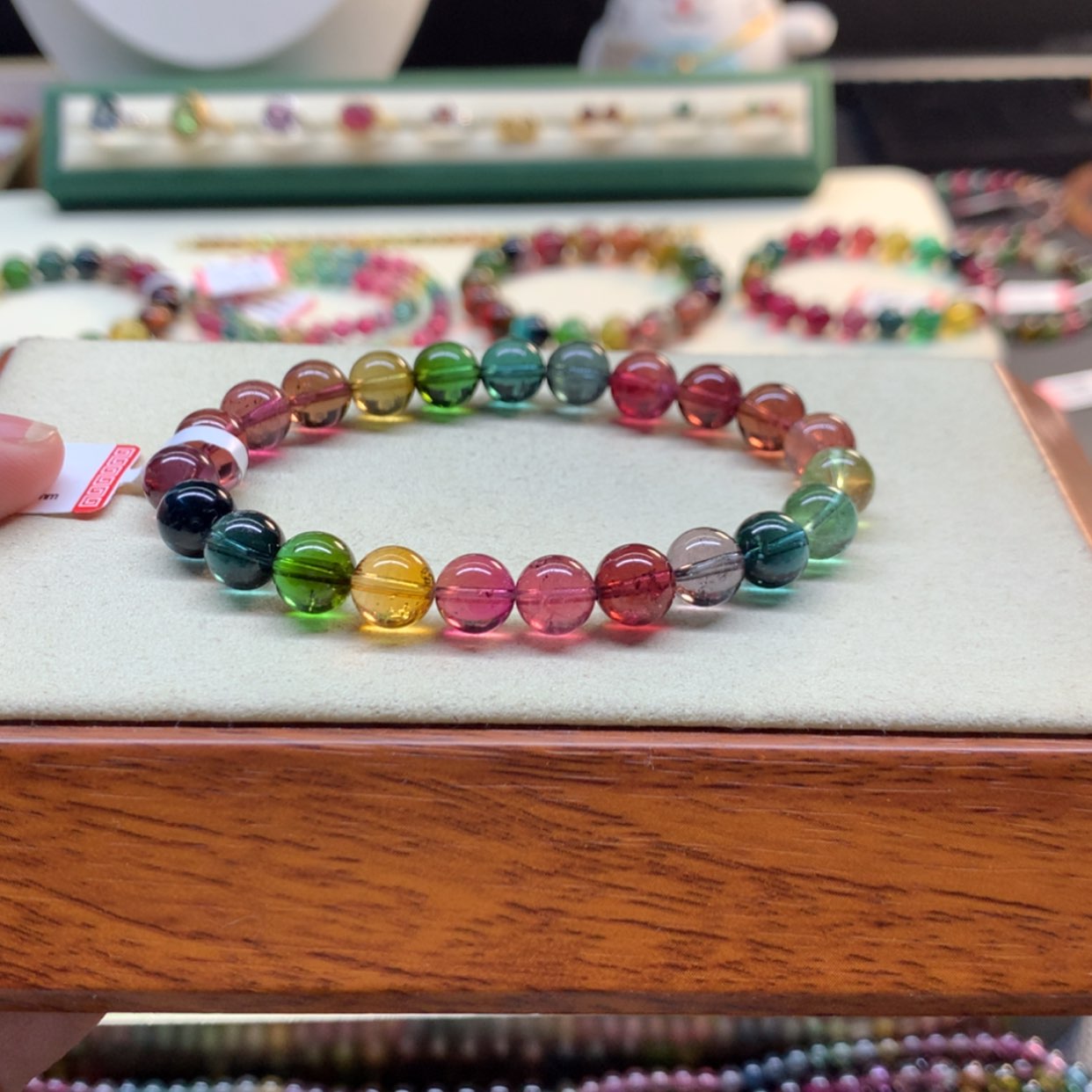 【闪购商品】碧玺手链未镶嵌碧玺8.2mm