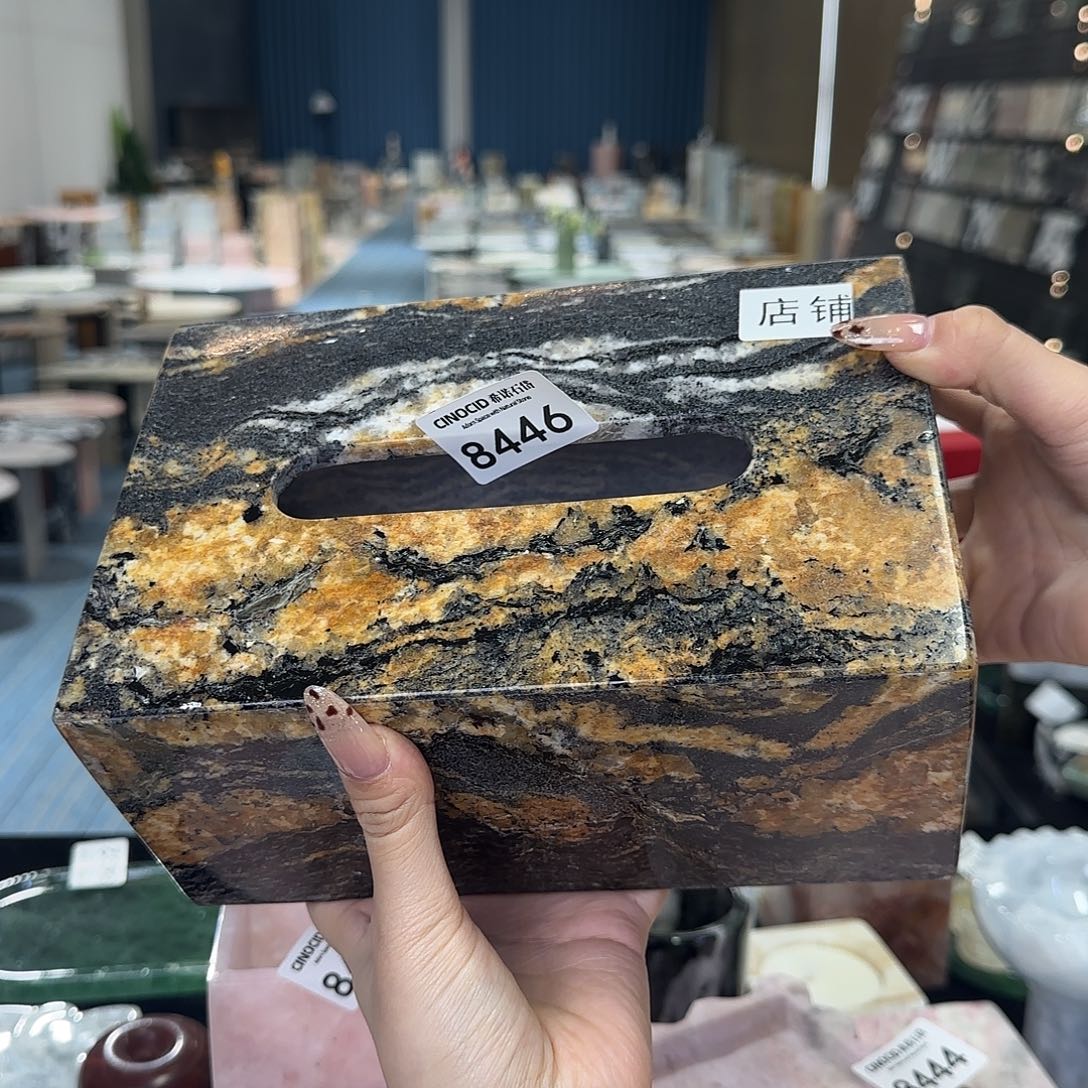 8446黄金丝绸大纸巾盒福利