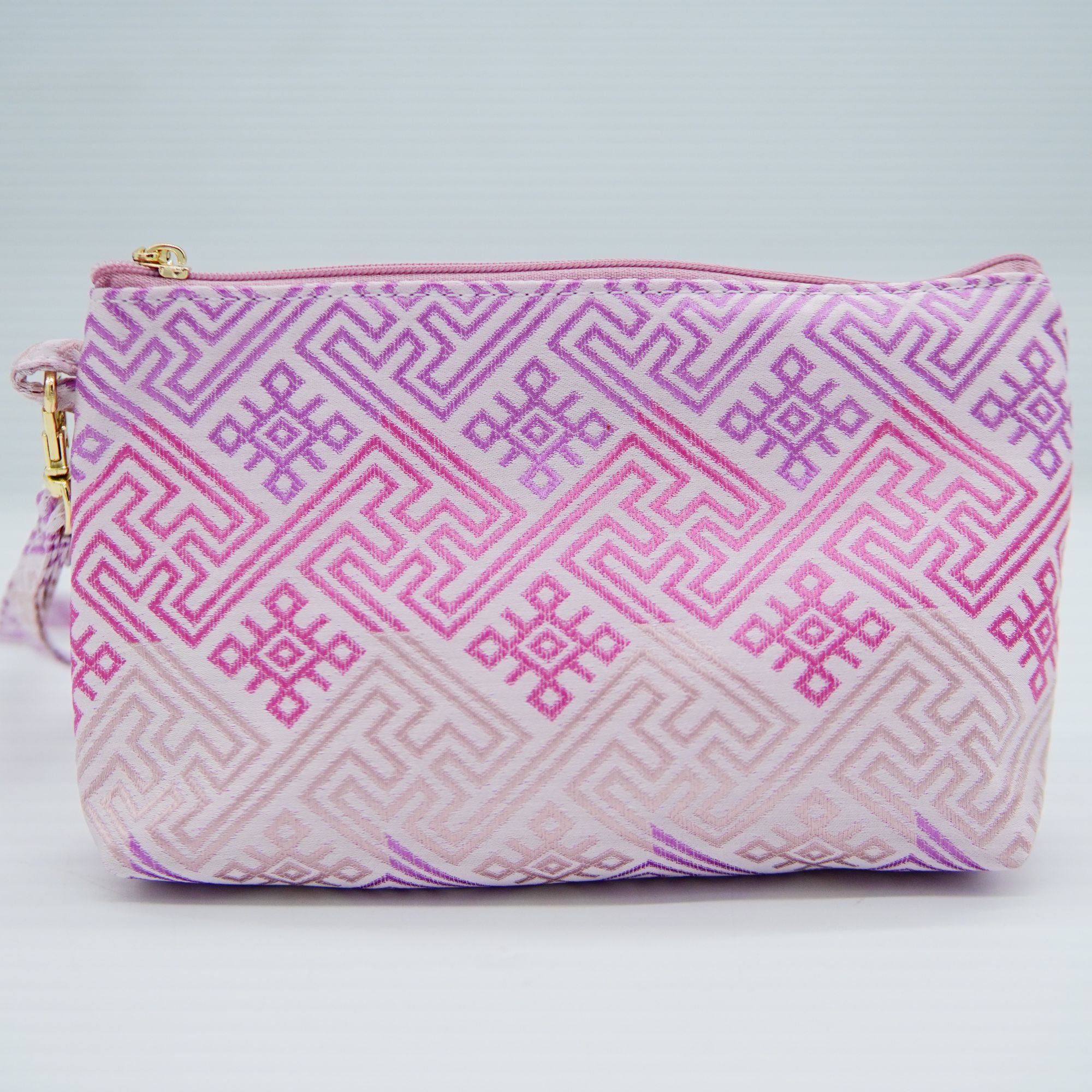 声声不息|壮锦粉紫色休闲包