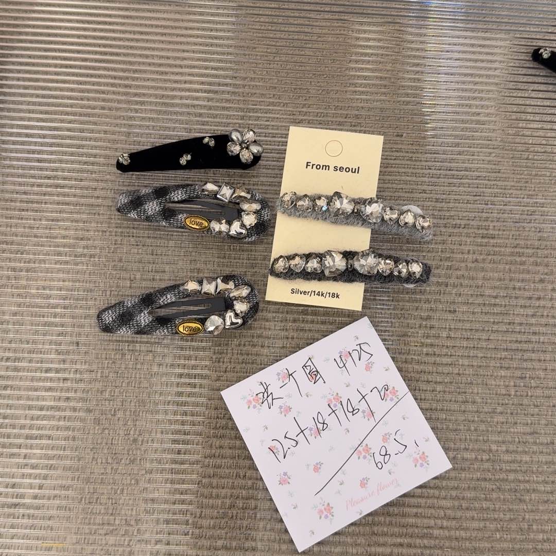 皮质铁合金发夹发夹