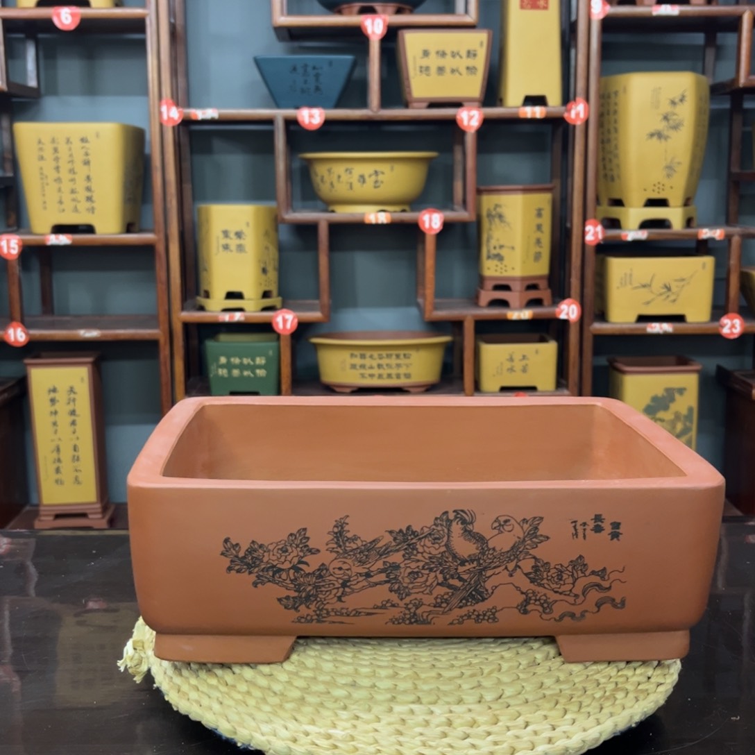 紫砂花盆紫砂花盆