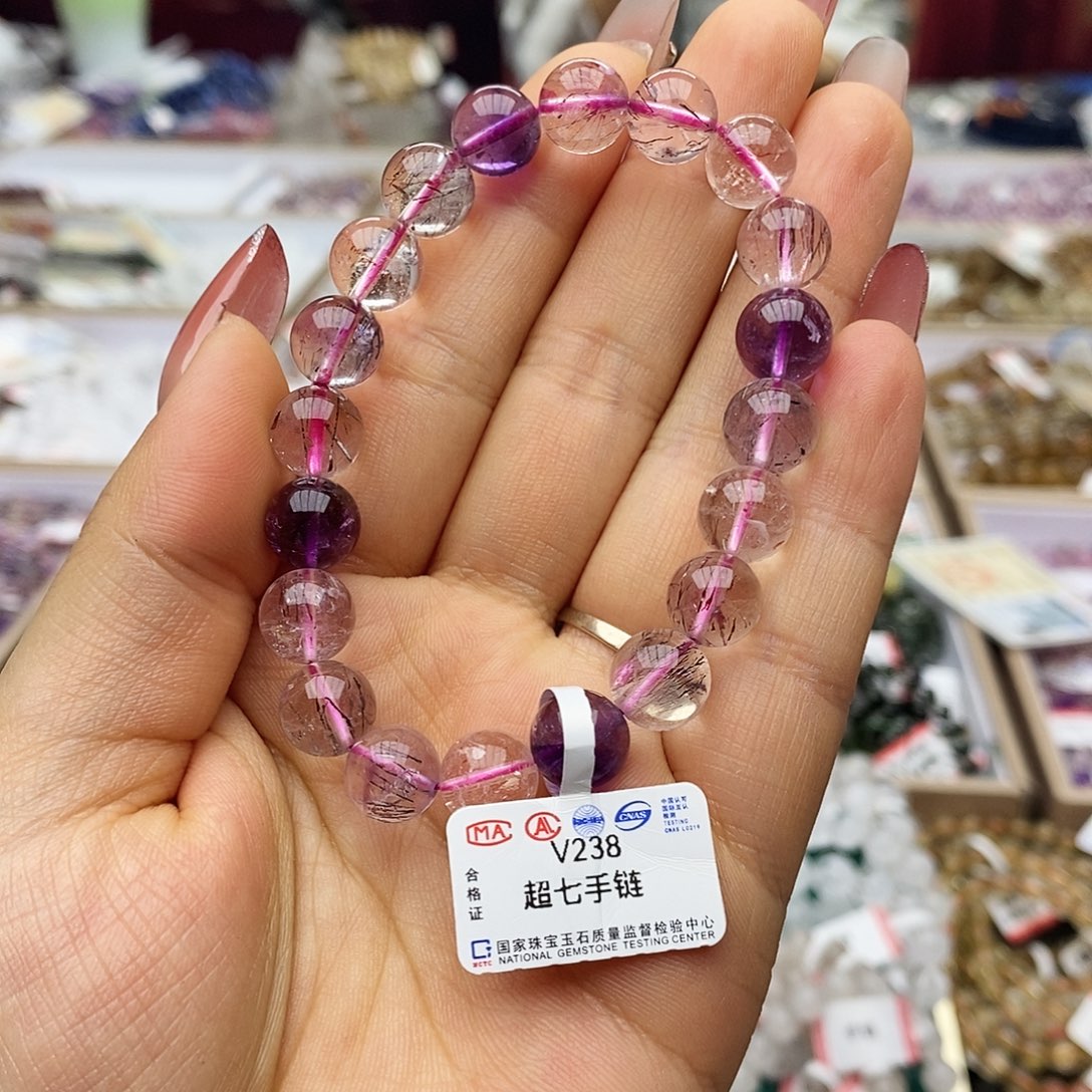 水晶手链未镶嵌V238超七