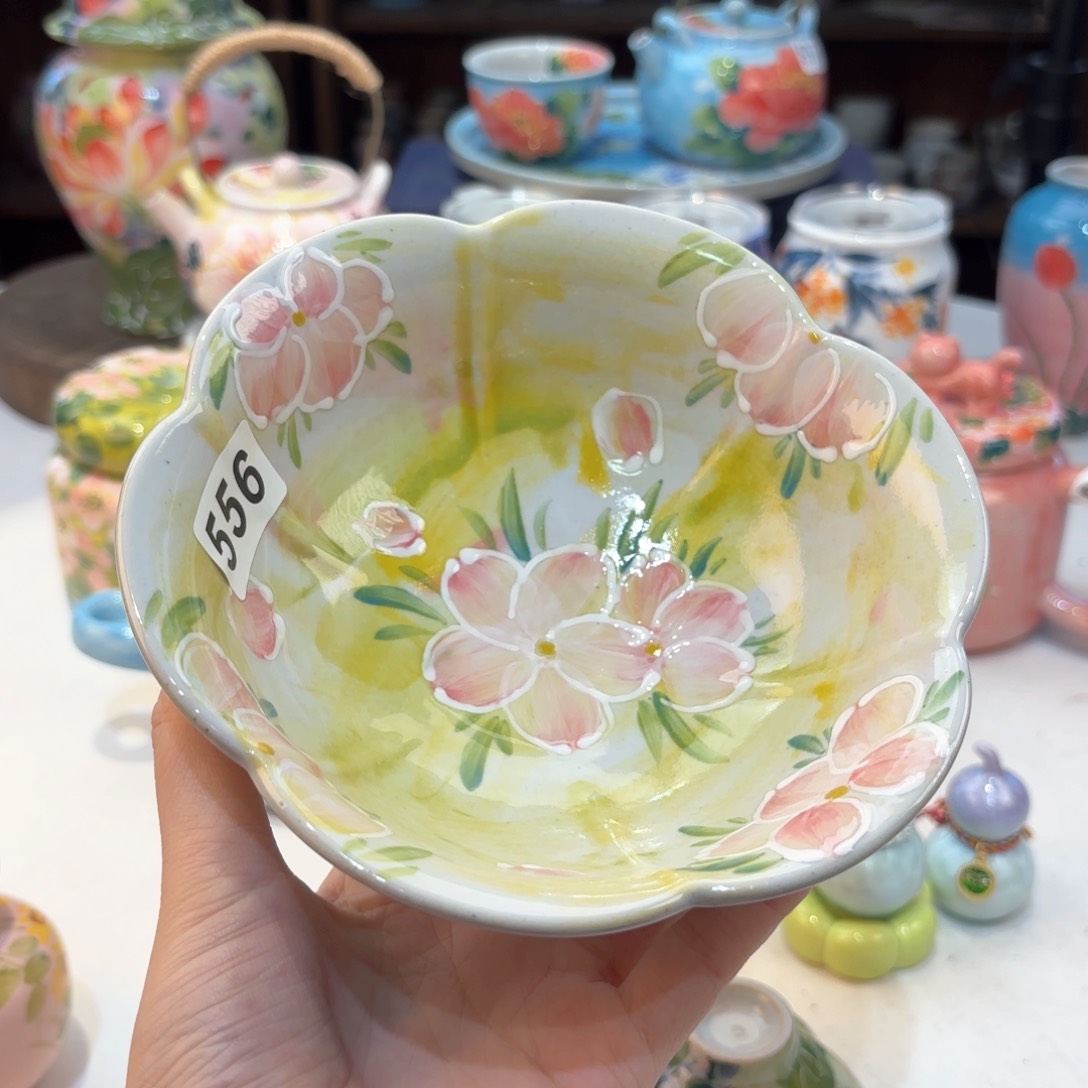 景德镇手绘高温釉下彩陶瓷茶具