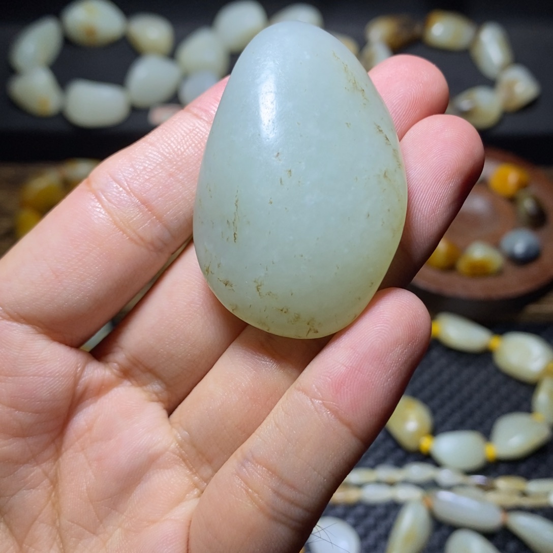 幸***和田玉未镶嵌挂件