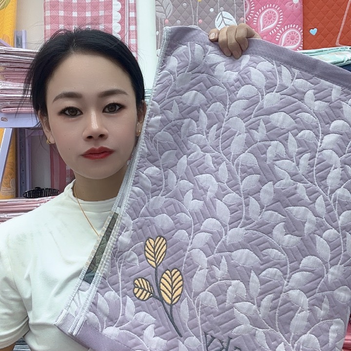 棉暗香紫树叶纯棉