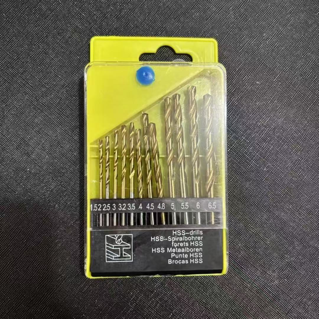 【13件套麻花钻头套装】不锈钢钻头木工钻头