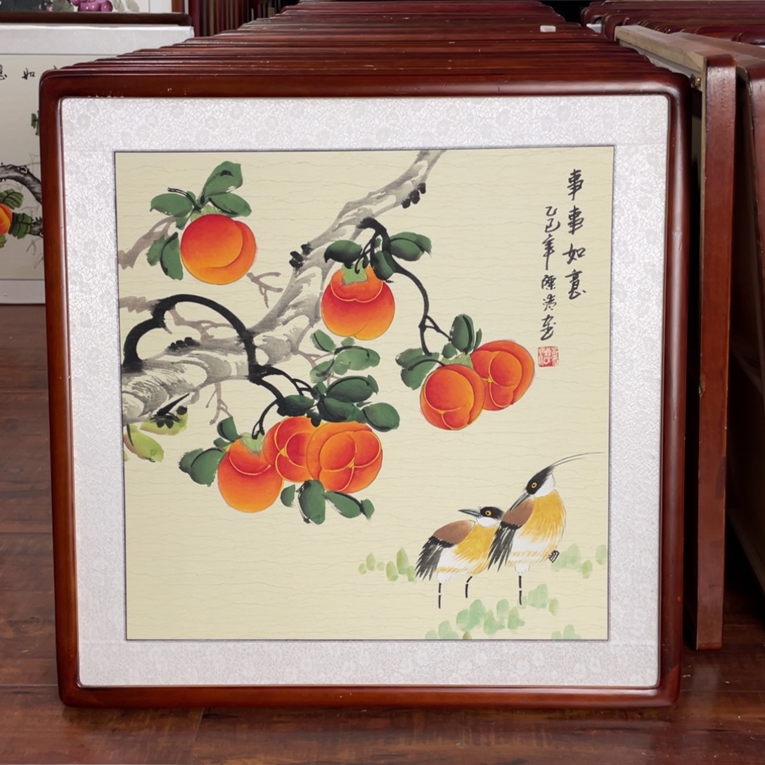国画带框尺寸63*63厘米