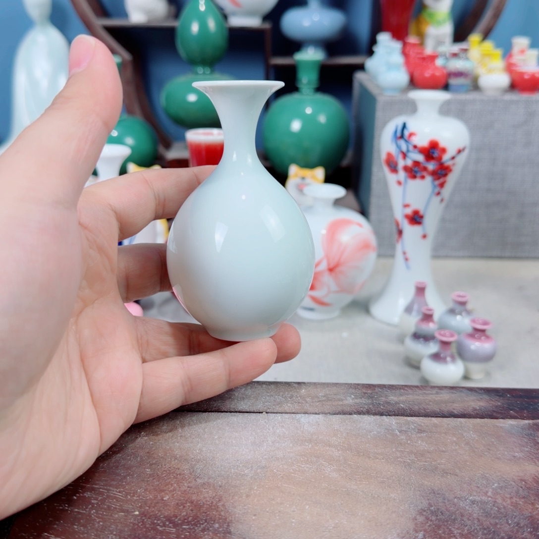 陶瓷手工小花器摆件