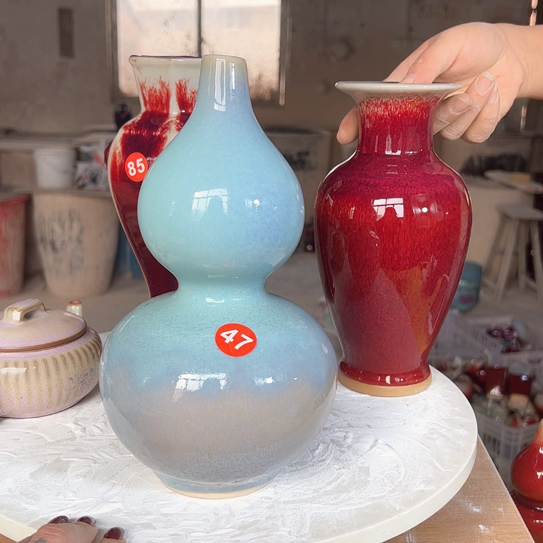 摆件郑家钧窑摆件微