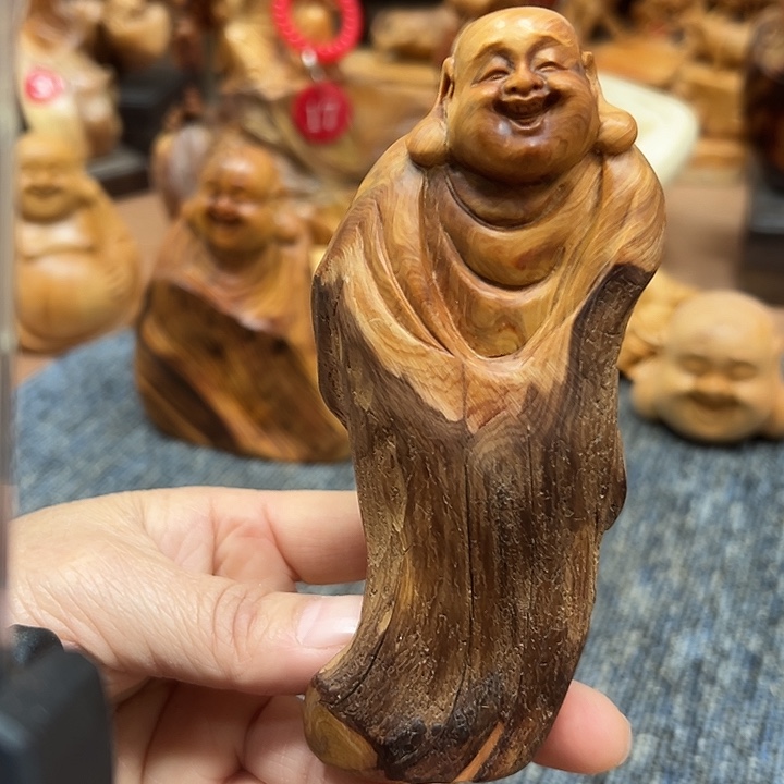 柏木太行崖柏手把摆件