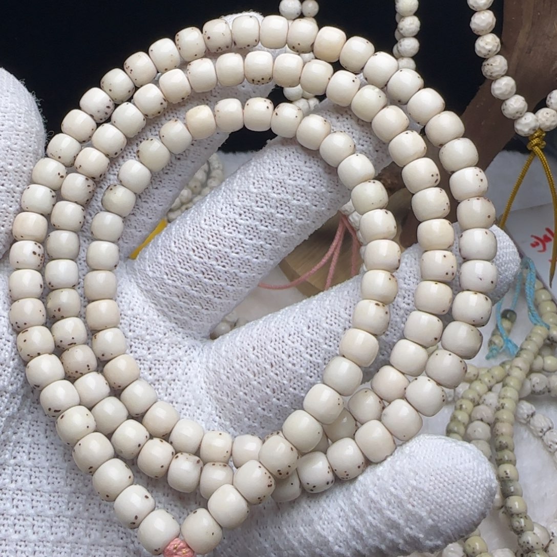 星月菩提手串76玉化冰糖108大留白头货