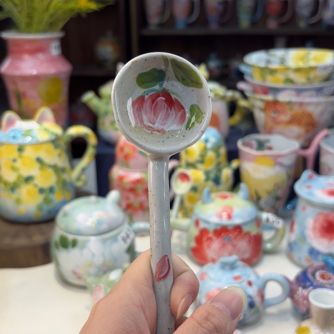 瓷片景德镇手绘高温釉下彩陶瓷茶具