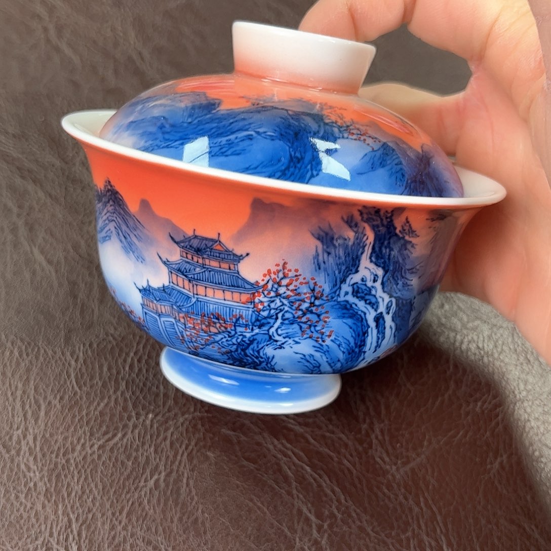 杯手绘高温瓷器瓷器