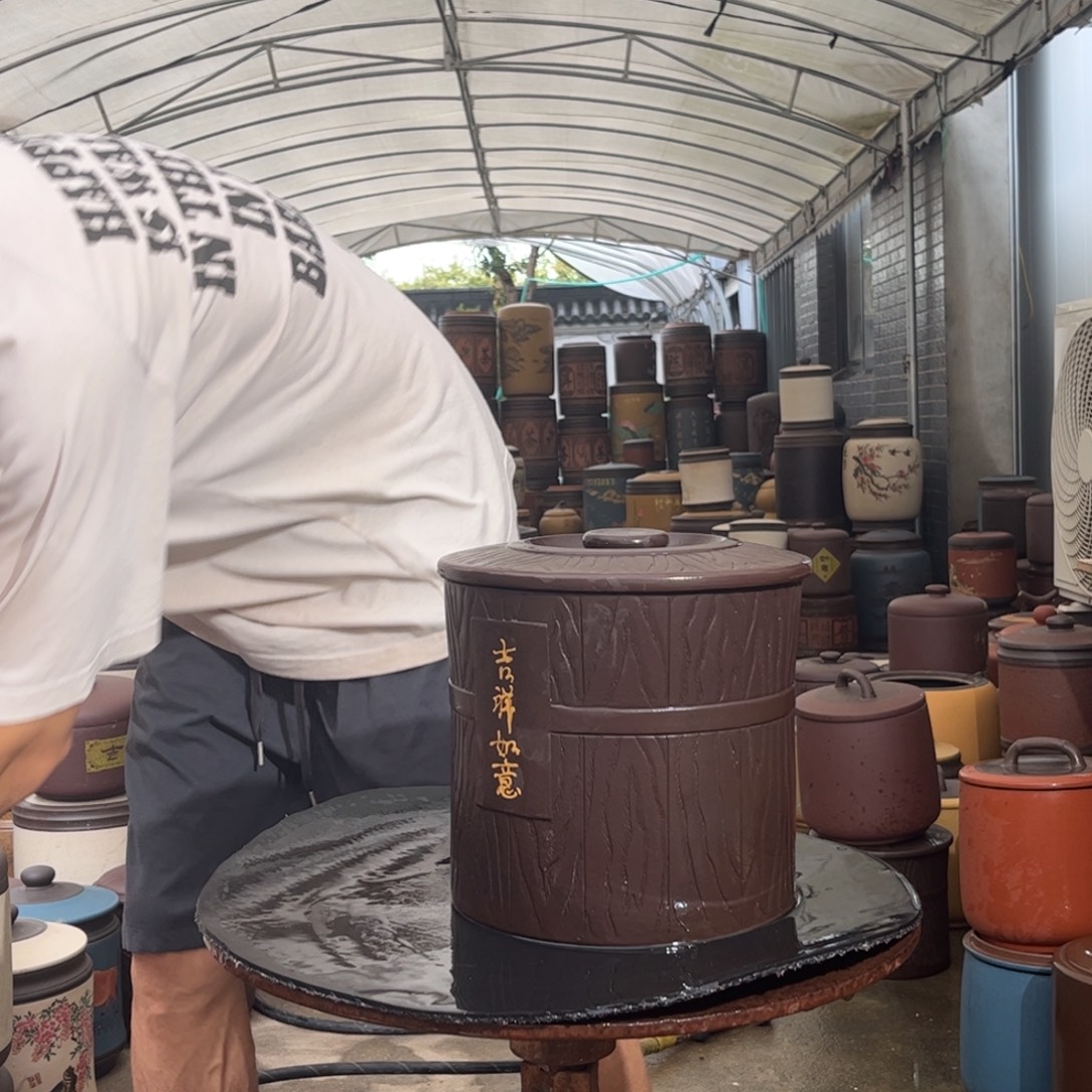 紫砂茶叶罐8 饼茶叶罐
