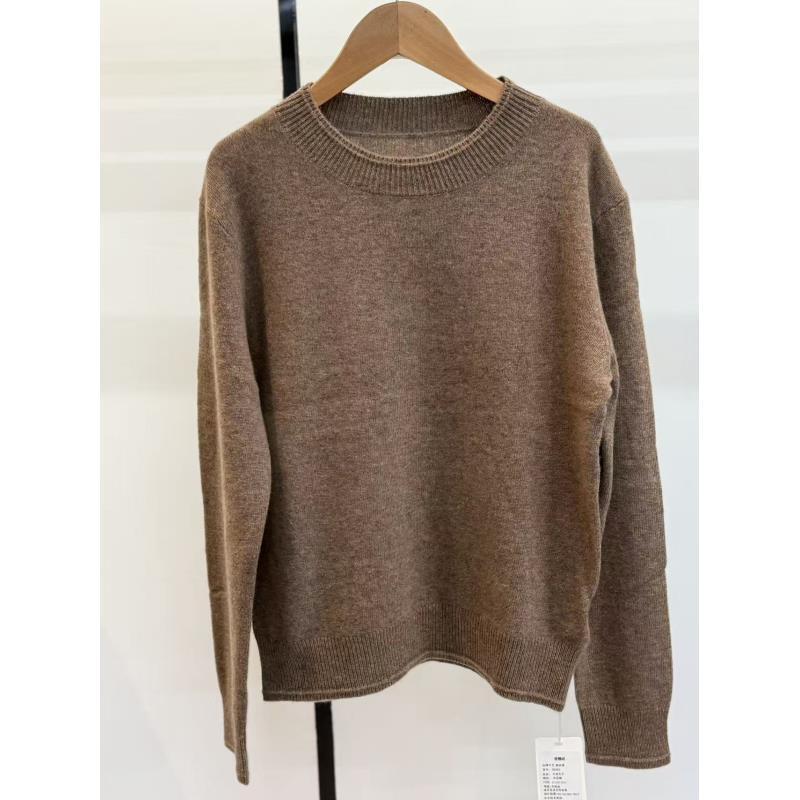 秋冬款圆领套头针织衫百搭简约高级（HA065-111-1236）