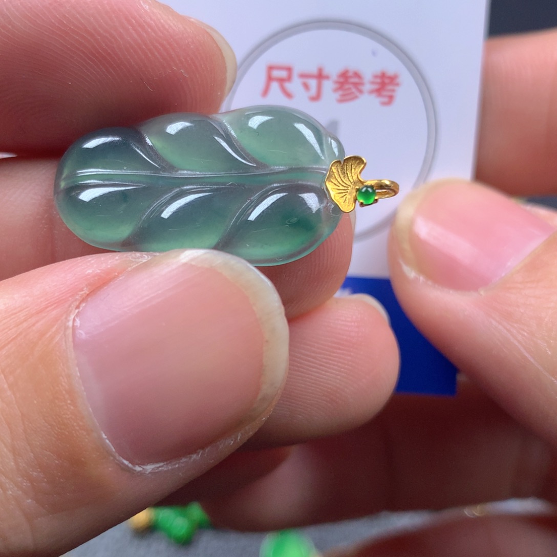 【闪购商品】翡翠颈饰18K金镶嵌翡翠