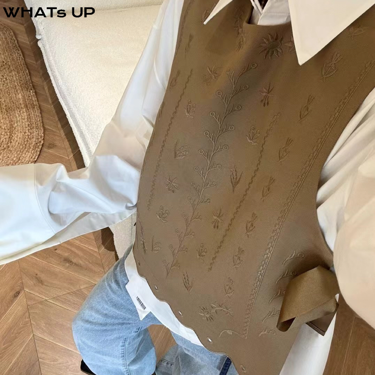 GUNIA 25FW 设计师品牌 刺绣马甲 WHATsUP