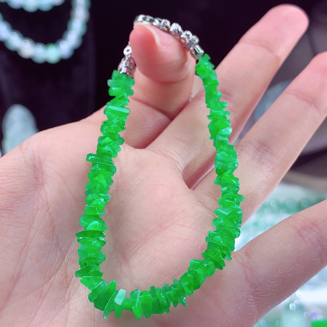 翡翠手链未镶嵌随行珠